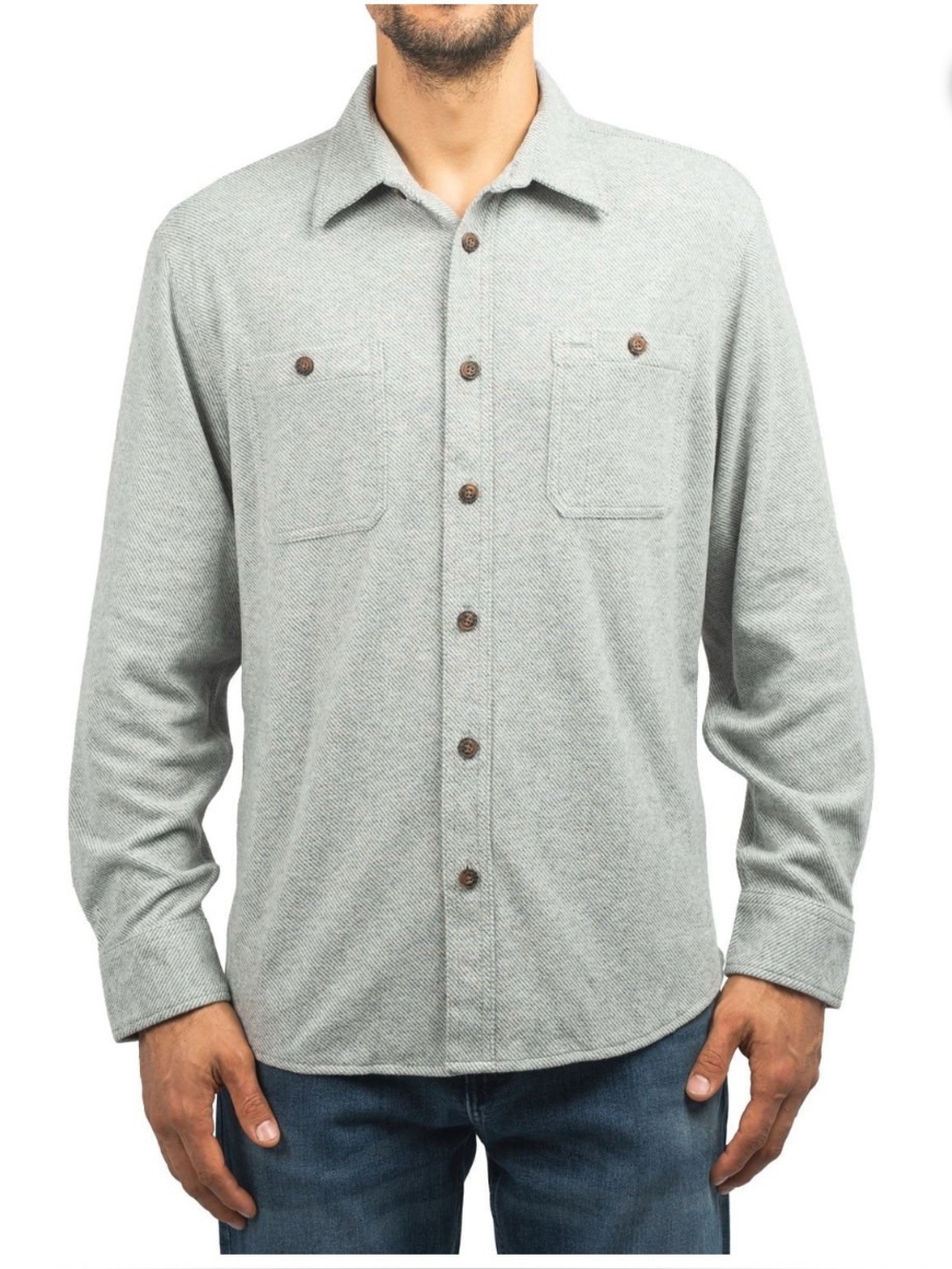 Jachs NY Men's Knit Long Sleeve Shirt by XXL